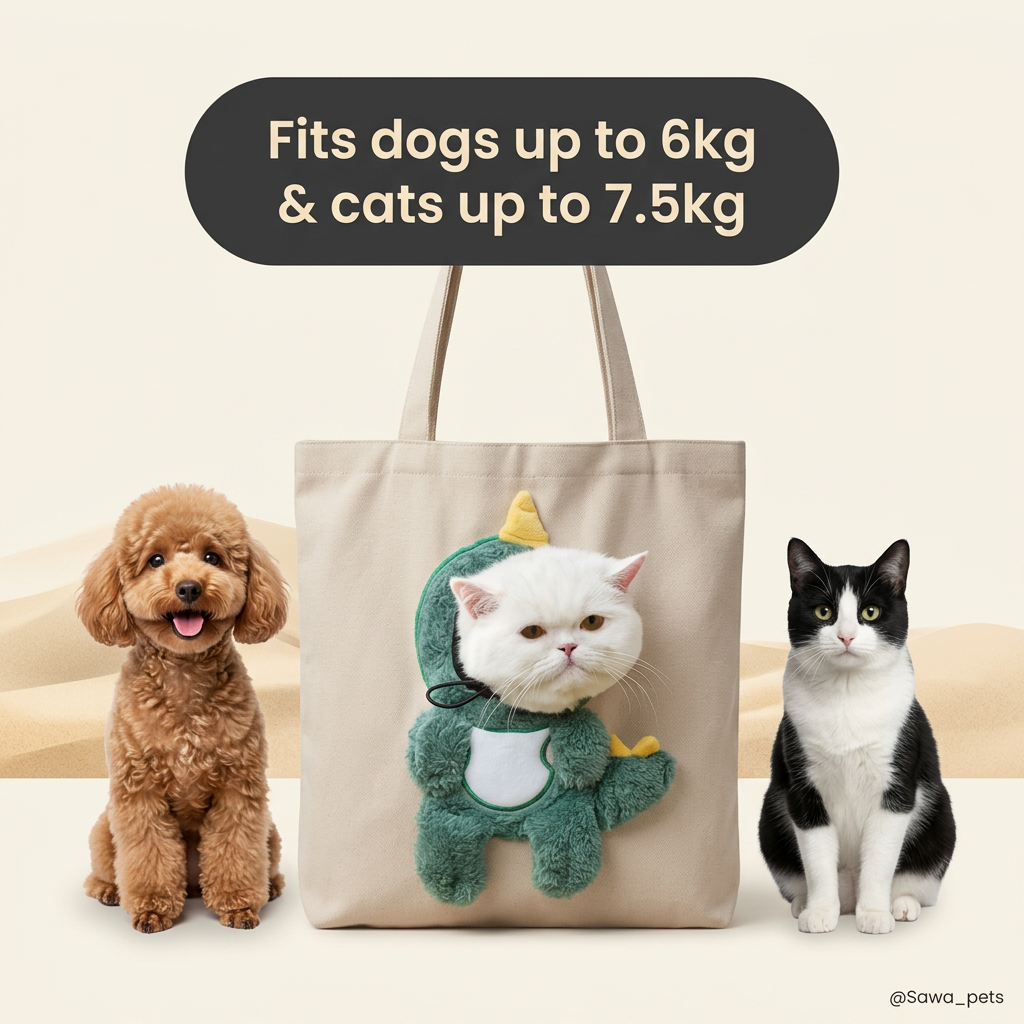 Dino Green Bee Buddy Carrier Bag - fits dogs up to 6kg and cats up to 7.5kg