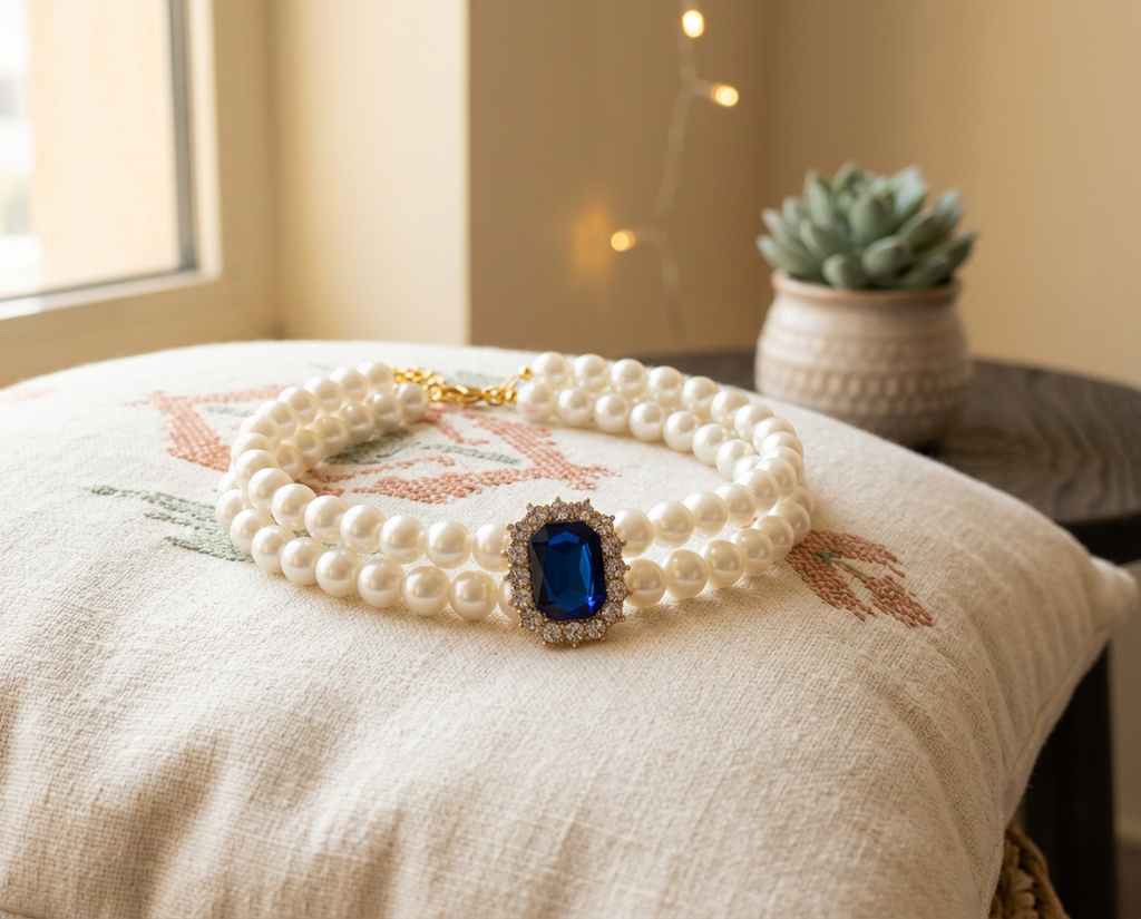 Gem & Pearl Collar