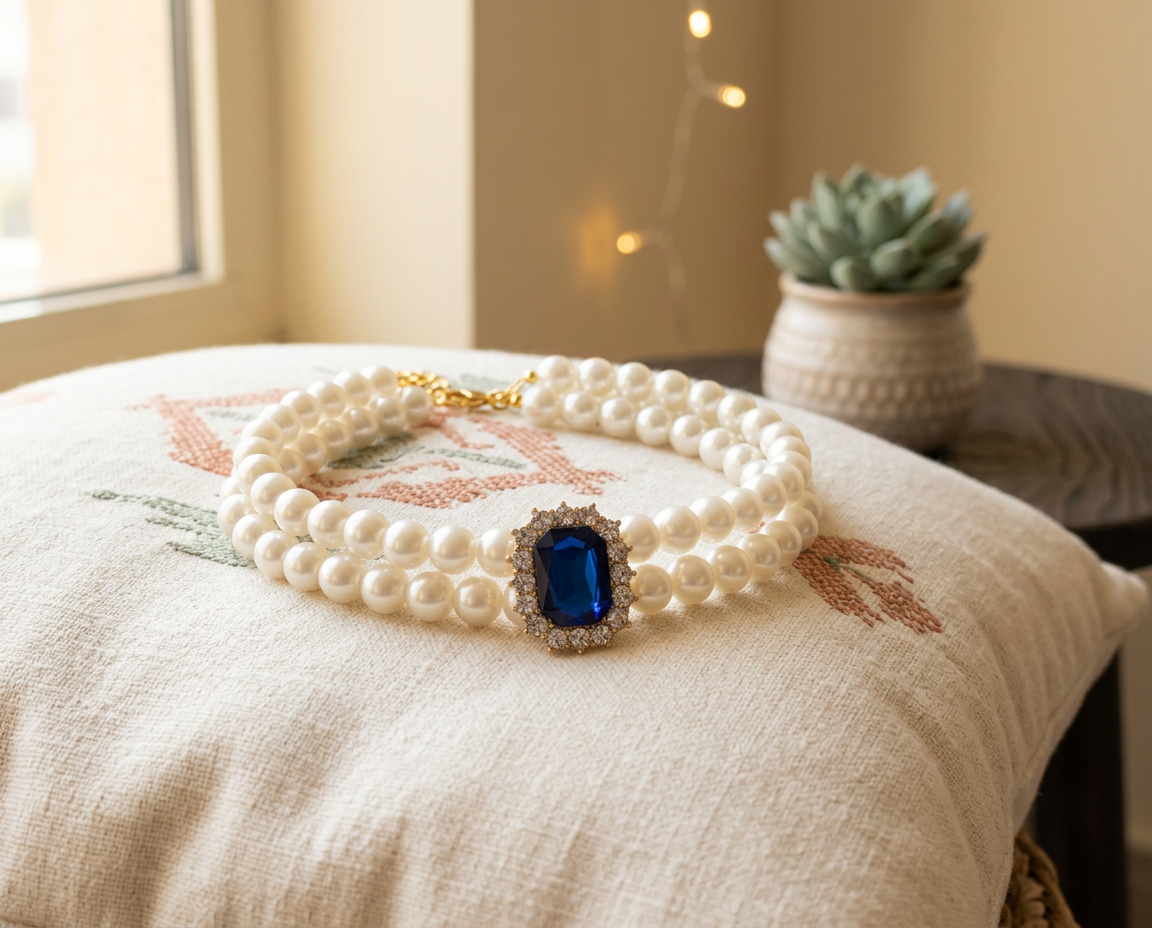 Gem & Pearl Collar