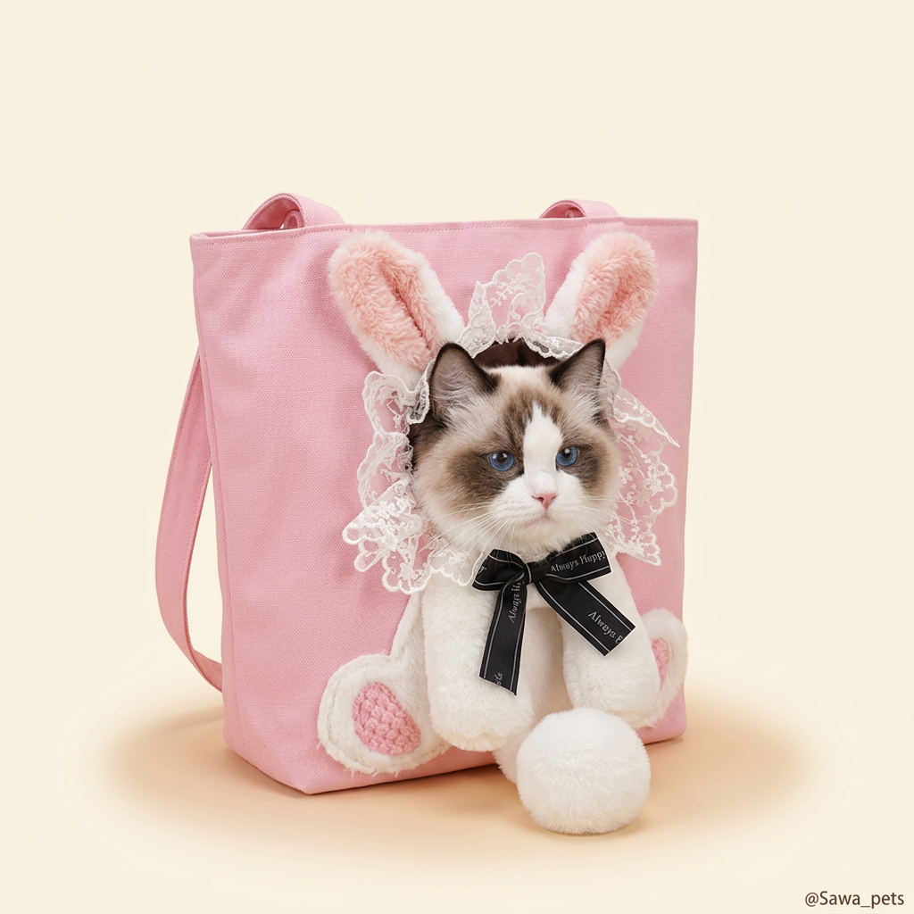 Bunny Pink Bee Buddy Carrier Bag - product photo